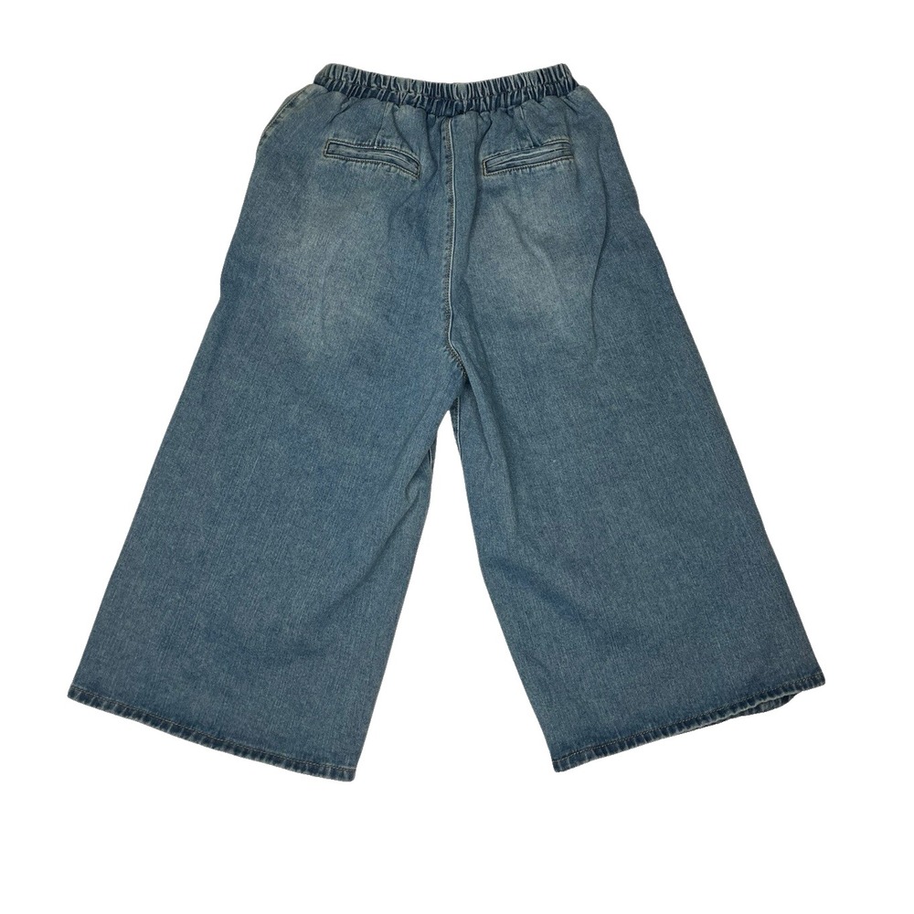 L&B Lucky & Blessed Jeans Small Culottes Western Boho Indie Wide Leg Cropped - Picture 6 of 14